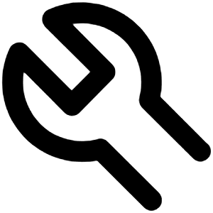 Wrench Icon from Unicons Line Set