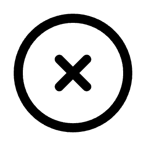 X Circle Icon from Heroicons Outline Set