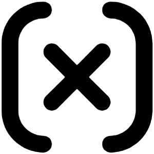 X Icon from Unicons Line Set