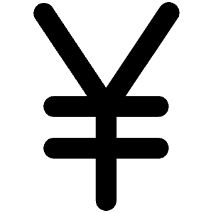 Yen Icon from Unicons Line Set