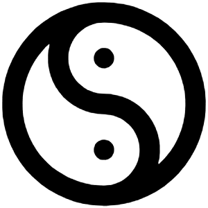 Yin Yang Icon from Unicons Line Set