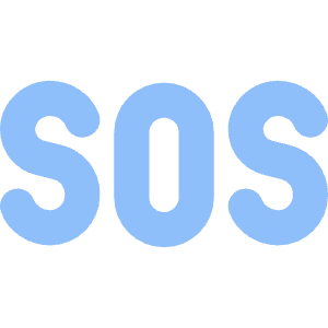 Sos Help Emergency Sign Icon from Core Flat Set