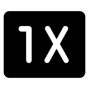 1x Mobiledata Badge Fill Icon from Rounded Fill - Material Symbols Set