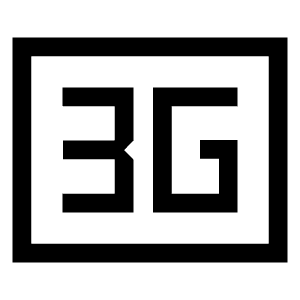 3g Mobiledata Badge Icon from Sharp Line - Material Symbols Set