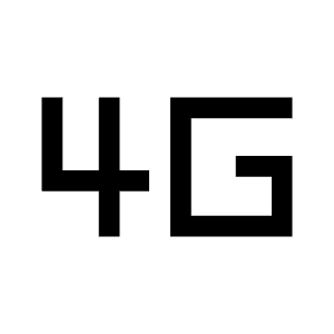 4g Mobiledata Icon from Sharp Line - Material Symbols Set