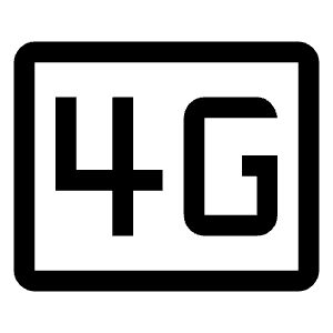 4g Mobiledata Badge Icon from Outlined Line - Material Symbols Set