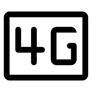 4g Mobiledata Badge Icon from Rounded Line - Material Symbols Set
