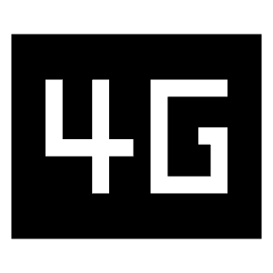 4g Mobiledata Badge Fill Icon from Sharp Fill - Material Symbols Set