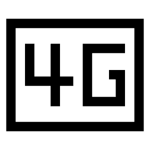 4g Mobiledata Badge Icon from Sharp Line - Material Symbols Set