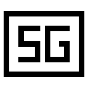5g Mobiledata Badge Icon from Sharp Line - Material Symbols Set