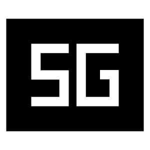 5g Mobiledata Badge Fill Icon from Sharp Fill - Material Symbols Set