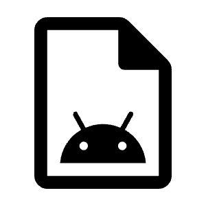 Apk Document Icon from Rounded Line - Material Symbols Set