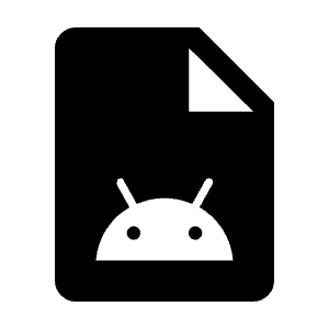 Apk Document Fill Icon from Outlined Fill - Material Symbols Set