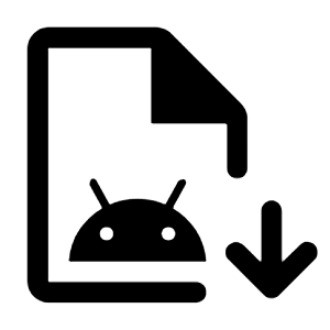 Apk Install Icon from Rounded Line - Material Symbols Set