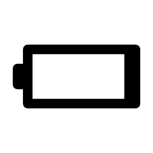 Badge Critical Battery Icon from Rounded Line - Material Symbols Set