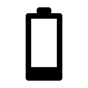 Battery 1 Bar Fill Icon from Rounded Fill - Material Symbols Set