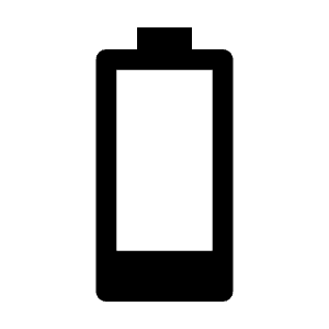 Battery 1 Bar Fill Icon from Outlined Fill - Material Symbols Set