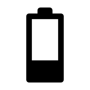 Battery 2 Bar Icon from Rounded Line - Material Symbols Set