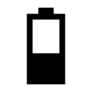 Battery 3 Bar Fill Icon from Sharp Fill - Material Symbols Set