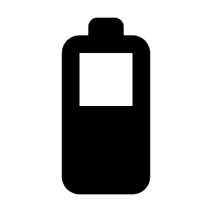 Battery 4 Bar Icon from Rounded Line - Material Pro Free Set