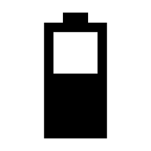Battery 4 Bar Fill Icon from Sharp Fill - Material Symbols Set