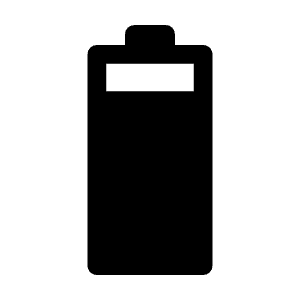 Battery 6 Bar Icon from Rounded Line - Material Symbols Set