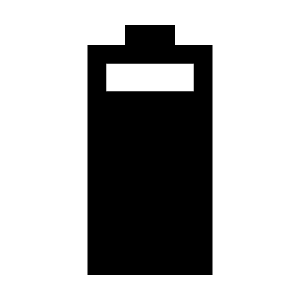 Battery 6 Bar Icon from Sharp Line - Material Symbols Set