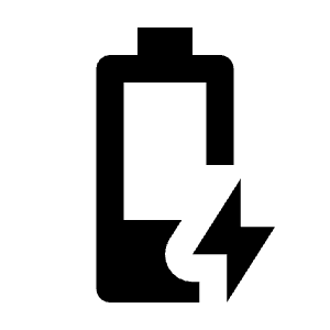 Battery Charging 30 Icon from Outlined Line - Streamline Material Free Set