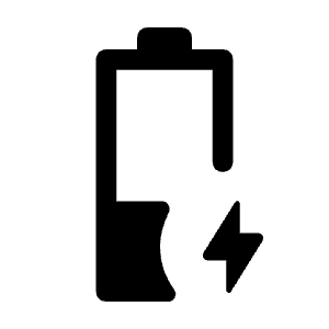 Battery Charging 50 Icon from Rounded Line - Material Symbols Set