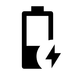 Battery Charging 50 Fill Icon from Outlined Fill - Material Symbols Set