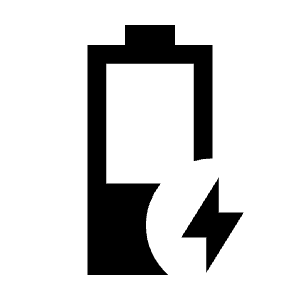 Battery Charging 50 Fill Icon from Sharp Fill - Material Symbols Set