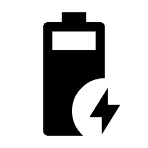 Battery Charging 90 Fill Icon from Outlined Fill - Material Symbols Set