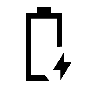 Battery Charging Full Icon from Sharp Line - Material Symbols Set