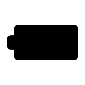 Battery Full Alt Icon from Rounded Line - Material Pro Free Set