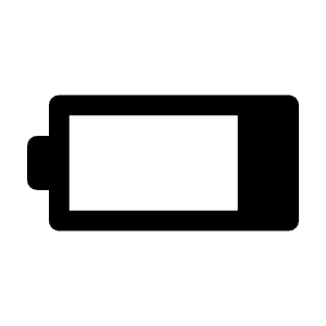 Battery Low Fill Icon from Rounded Fill - Material Symbols Set