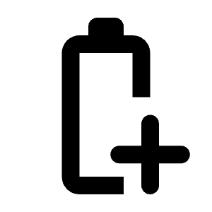 Battery Saver Icon from Rounded Line - Material Pro Free Set