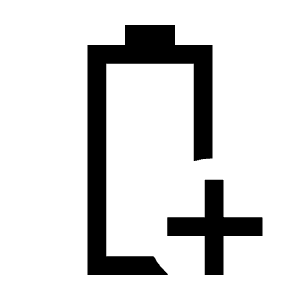 Battery Saver Icon from Sharp Line - Material Symbols Set