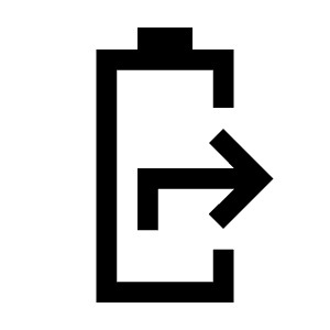 Battery Share Fill Icon from Sharp Fill - Material Symbols Set