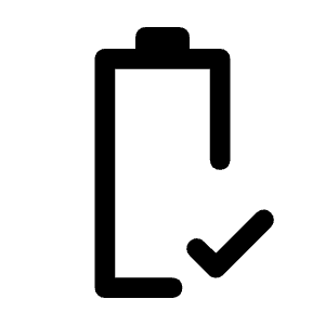 Battery Status Good Icon from Rounded Line - Material Symbols Set