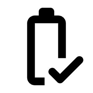 Battery Status Good Icon from Rounded Line - Material Pro Free Set