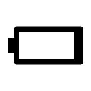 Battery Very Low Fill Icon from Outlined Fill - Material Symbols Set