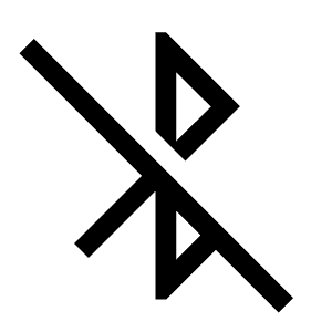 Bluetooth Disabled Fill Icon from Sharp Fill - Material Symbols Set