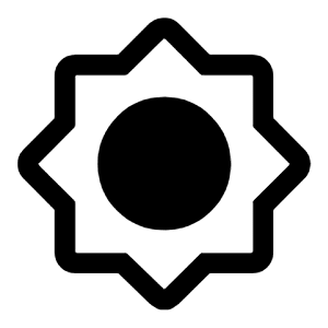 Brightness High Icon from Rounded Line - Material Symbols Set