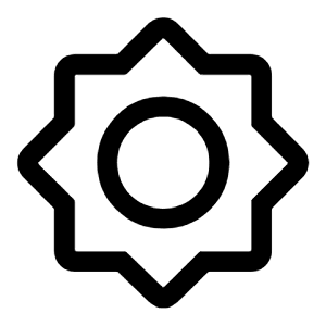 Brightness Low Icon from Rounded Line - Material Symbols Set