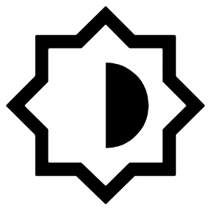 Brightness Medium Icon from Sharp Line - Material Symbols Set