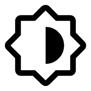 Brightness Medium Icon from Rounded Line - Material Symbols Set
