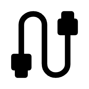 Cable Fill Icon from Rounded Fill - Material Symbols Set