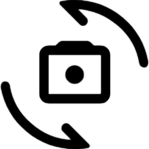 Cameraswitch Icon from Rounded Line - Material Symbols Set