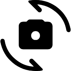 Cameraswitch Fill Icon from Rounded Fill - Material Symbols Set