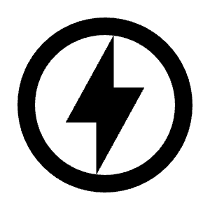 Charger Icon from Outlined Line - Streamline Material Free Set